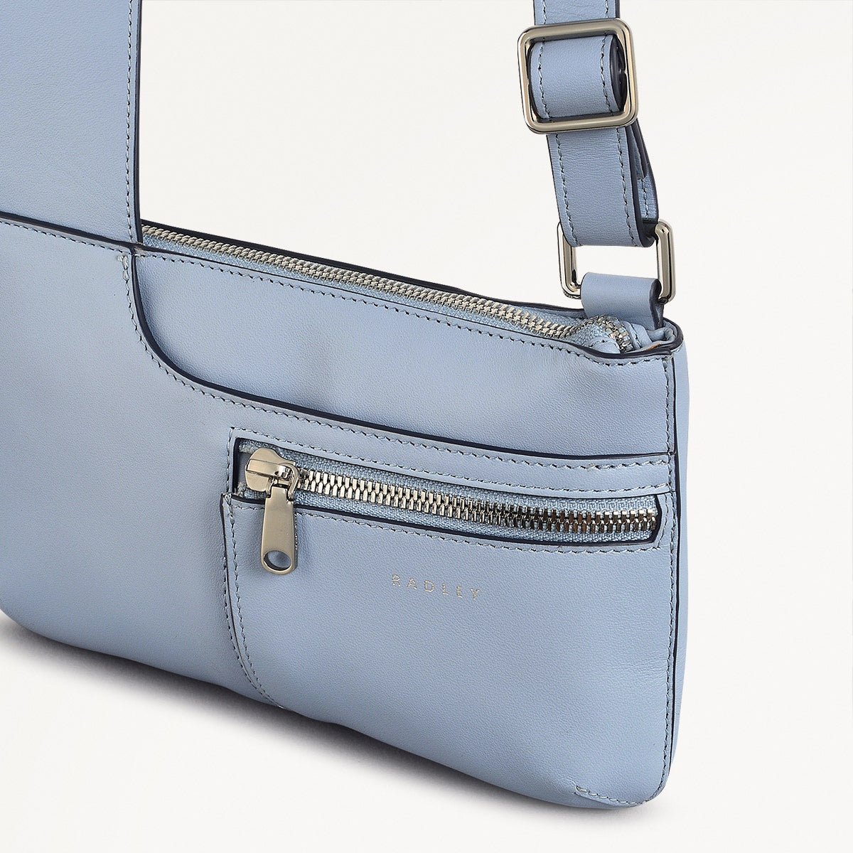 POCKETS/SMOKE BLUE/MINI ZIPTOP CROSSBODY - RUTHERFORD & Co