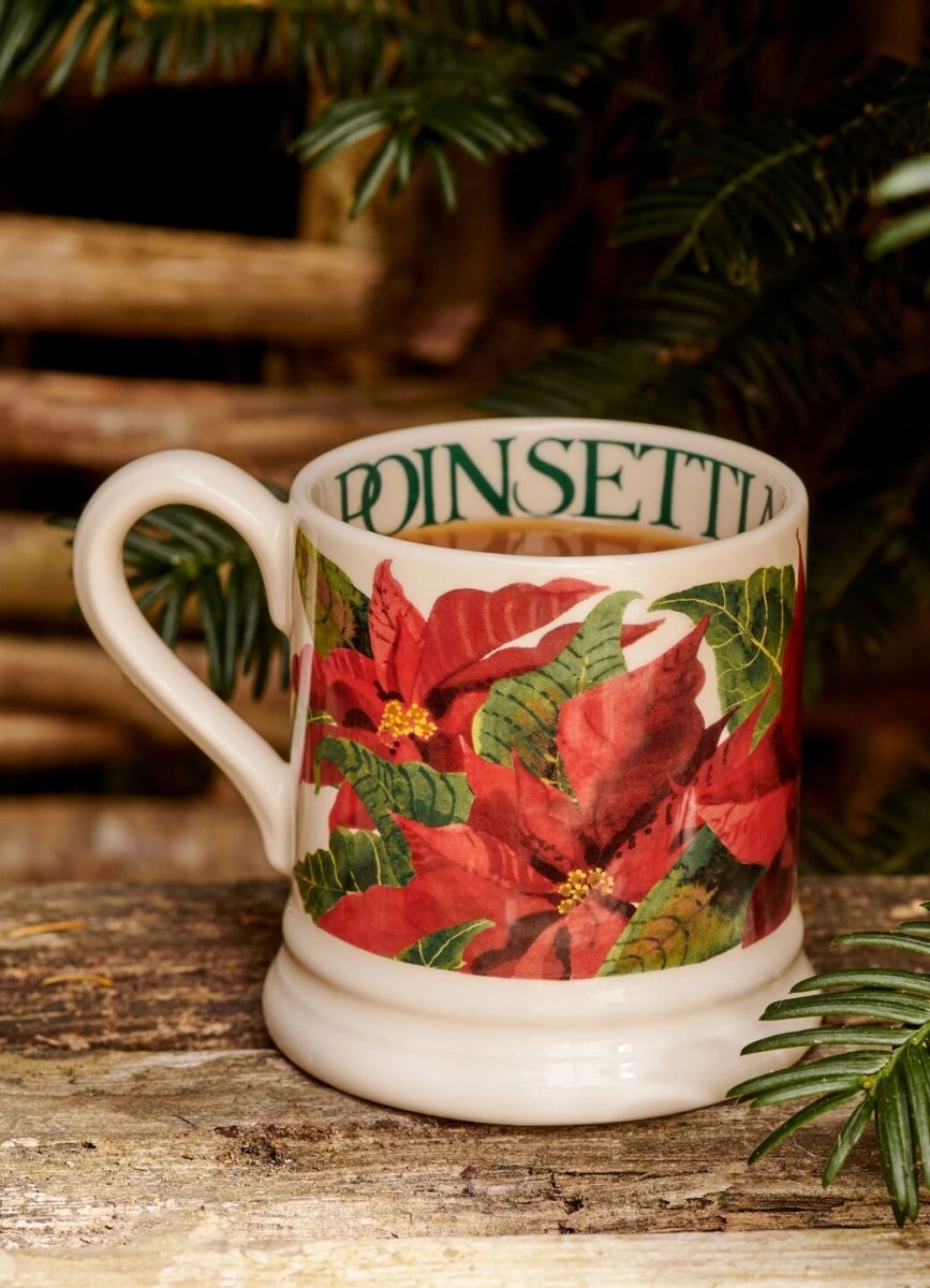 Poinsettia 1/2 Pint Mug - RUTHERFORD & Co