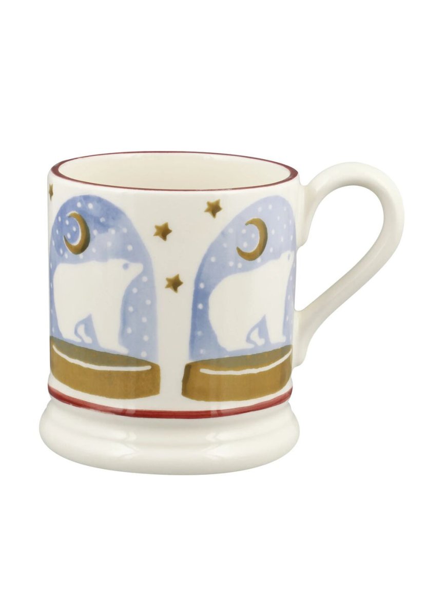 Polar Bear Snow Globe 1/2 Pint Mug - RUTHERFORD & Co
