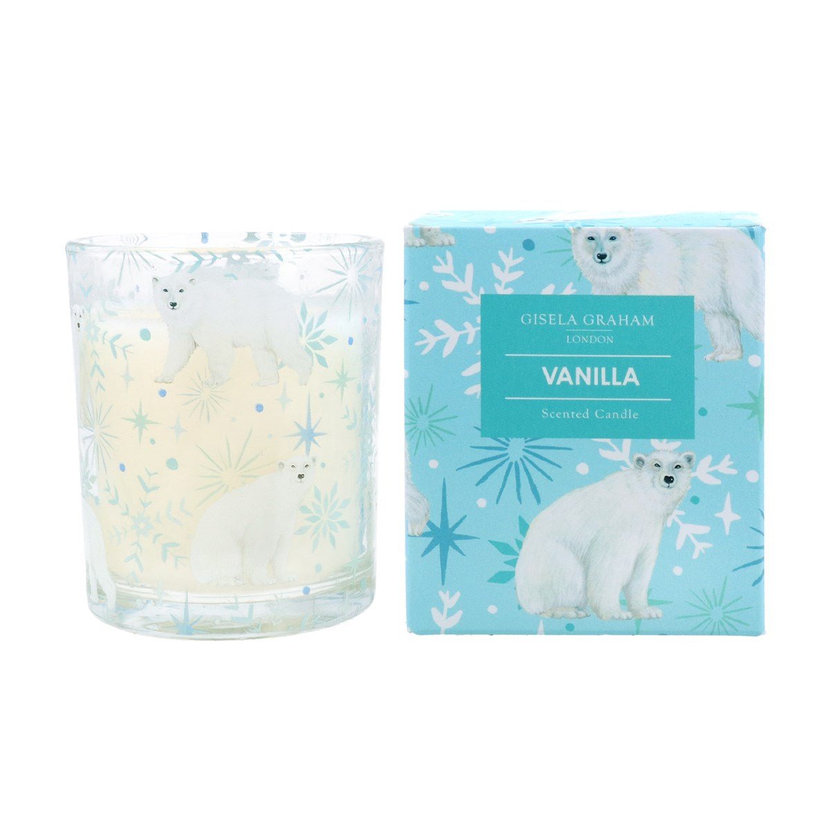 Polar Bear/Snowflake Boxed Scented Candle (7cm) - RUTHERFORD & Co