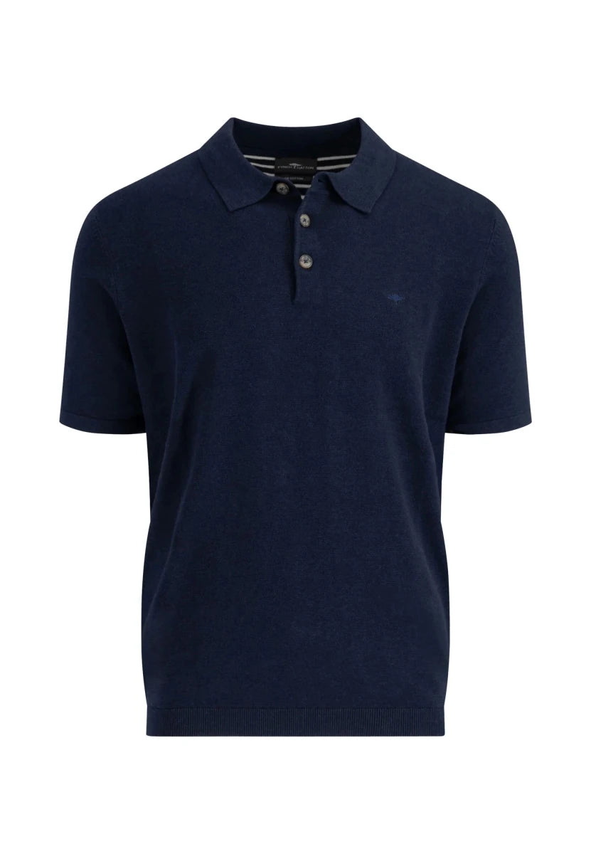 Polo, Shortsleeve, Air Cotton Navy - RUTHERFORD & Co
