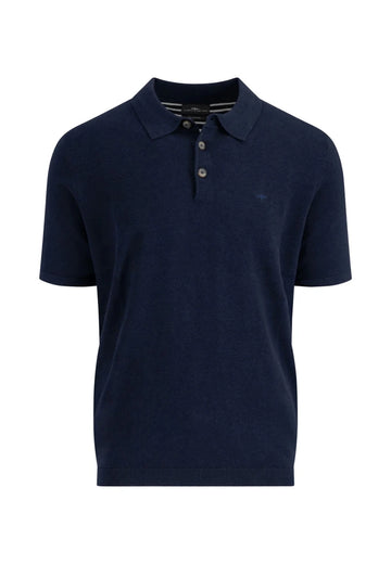 Polo, Shortsleeve, Air Cotton Navy - RUTHERFORD & Co