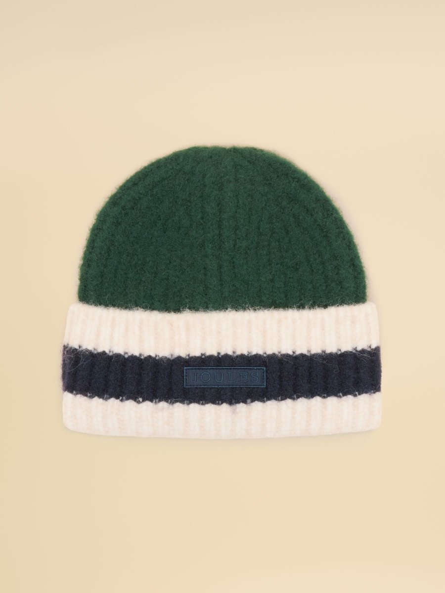 Popley Green Blue Stripe Beanie - RUTHERFORD & Co