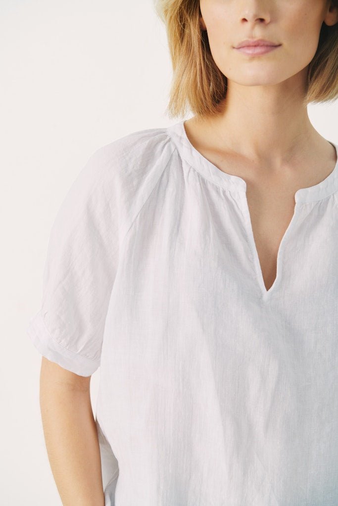 PopsyPW Bl Blouse - Bright White - RUTHERFORD & Co
