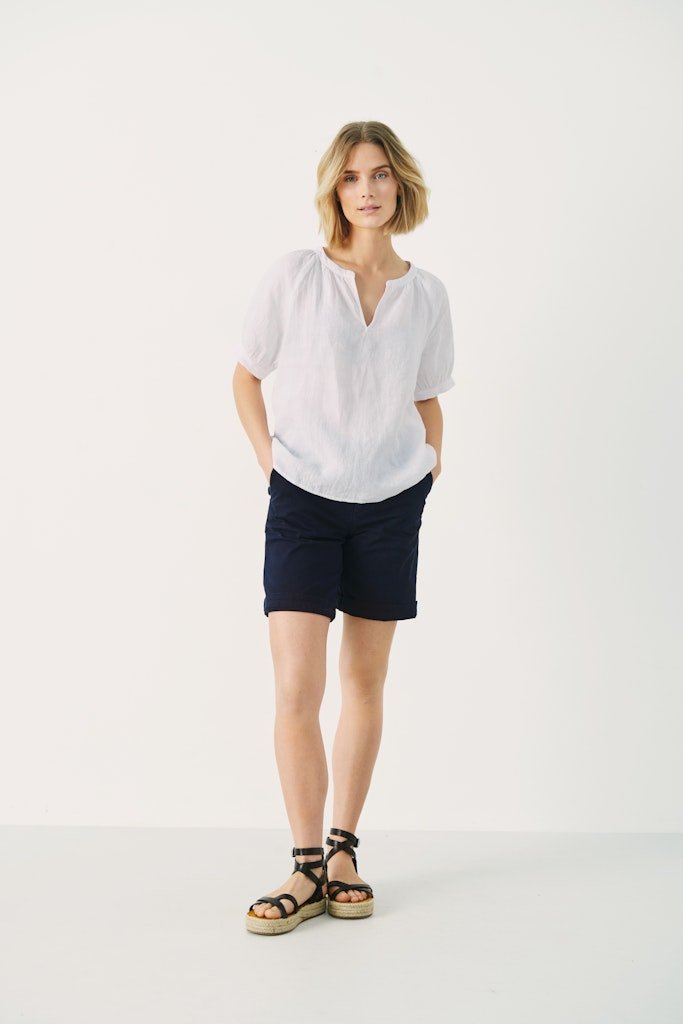 PopsyPW Bl Blouse - Bright White - RUTHERFORD & Co