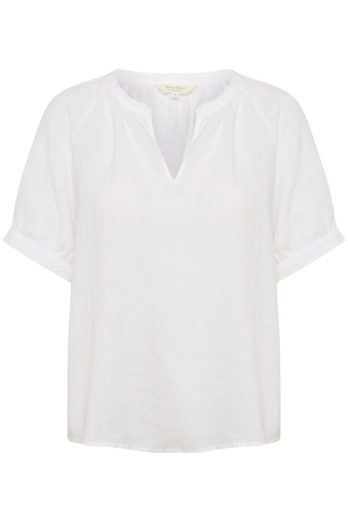PopsyPW Bl Blouse - Bright White - RUTHERFORD & Co