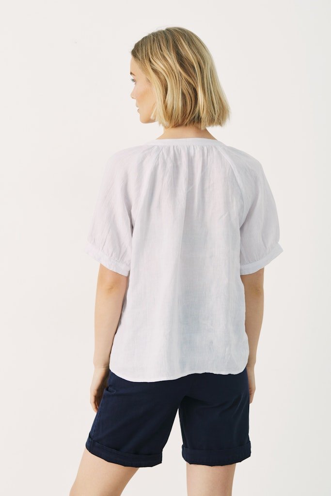 PopsyPW Bl Blouse - Bright White - RUTHERFORD & Co