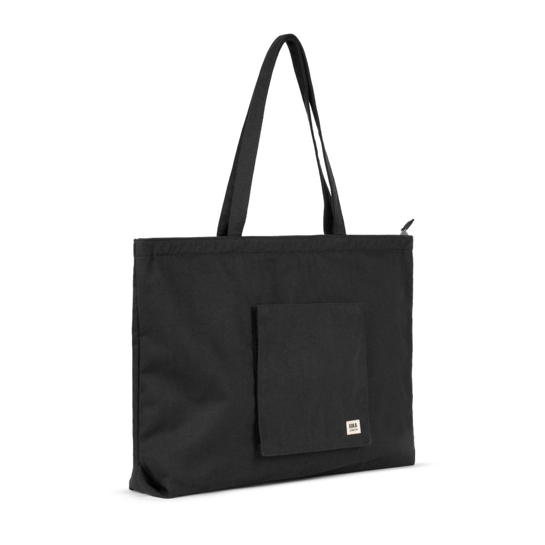 Portobello Tote Bag Large Cotton - Black - RUTHERFORD & Co