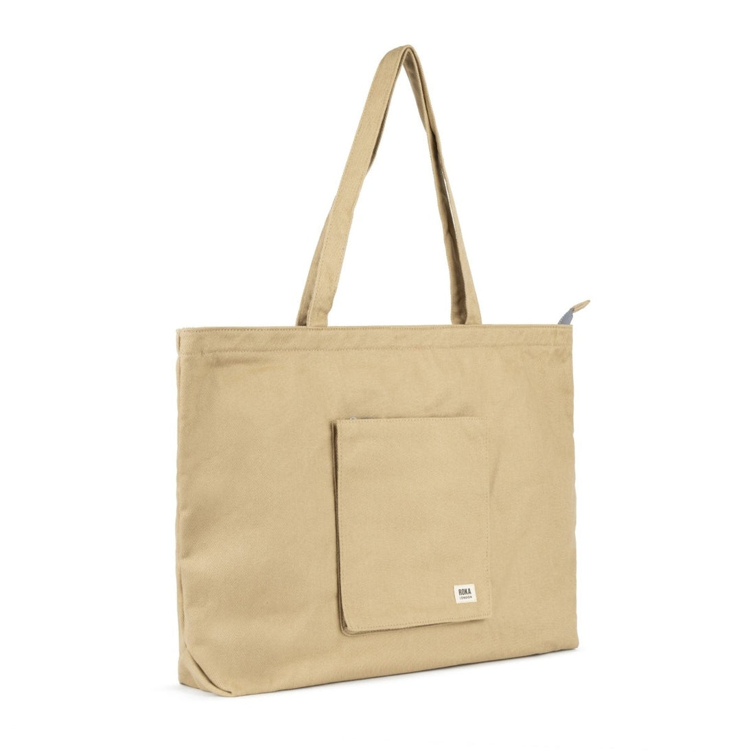 Portobello Tote Bag Large Cotton - Khaki - RUTHERFORD & Co