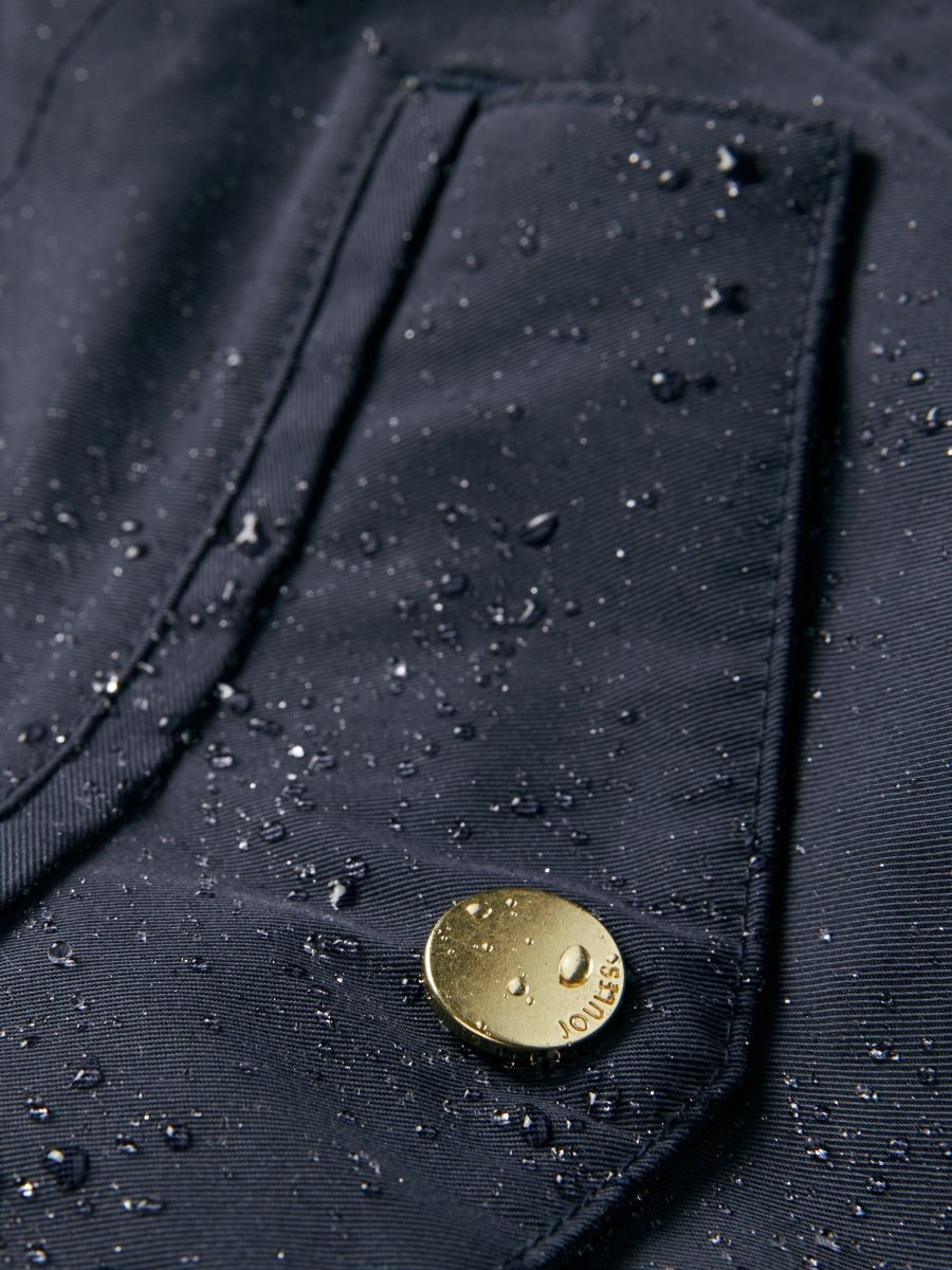 Portwell Navy Blue Waterproof Raincoat With Hood - RUTHERFORD & Co