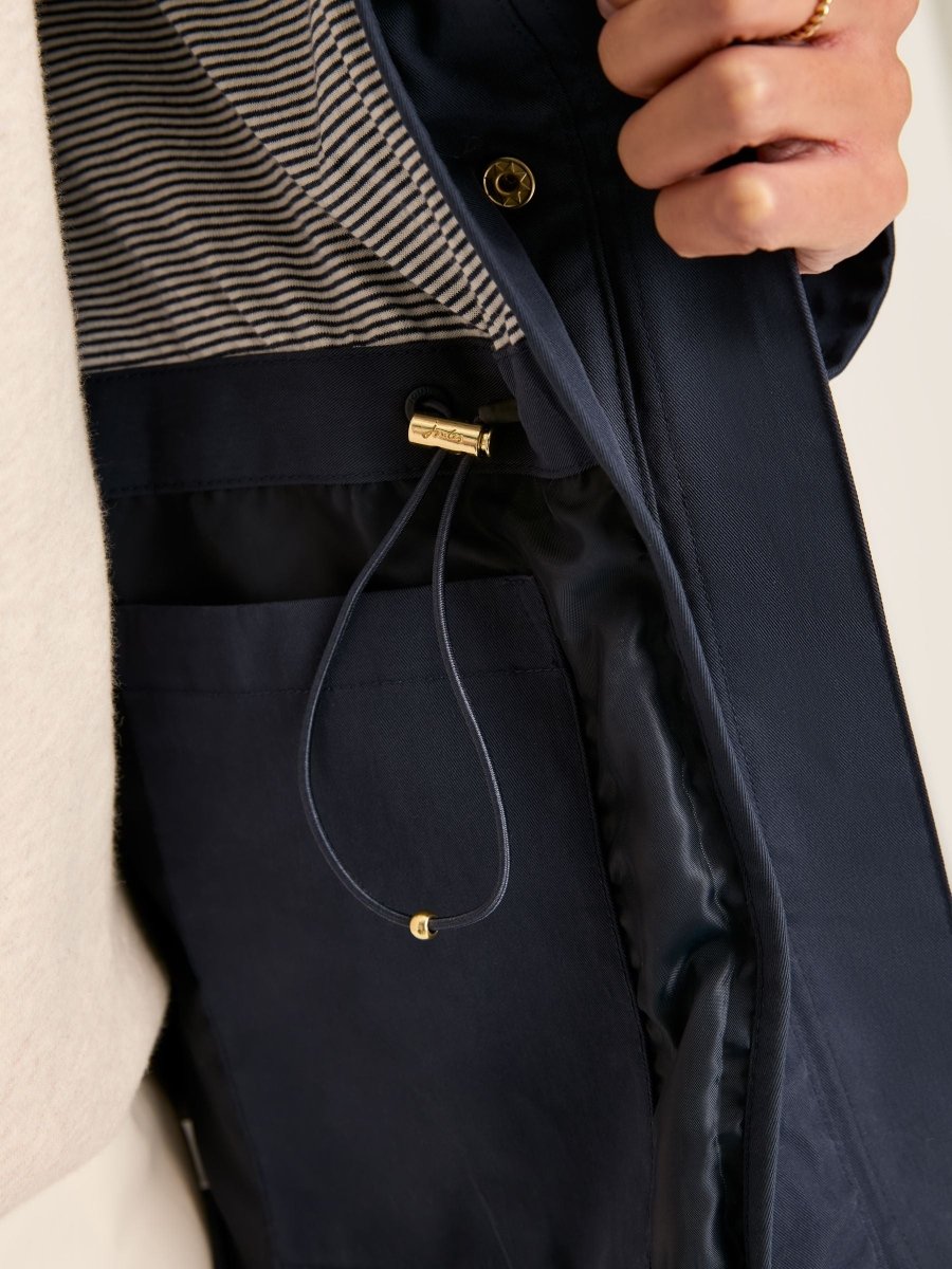 Portwell Navy Blue Waterproof Raincoat With Hood - RUTHERFORD & Co