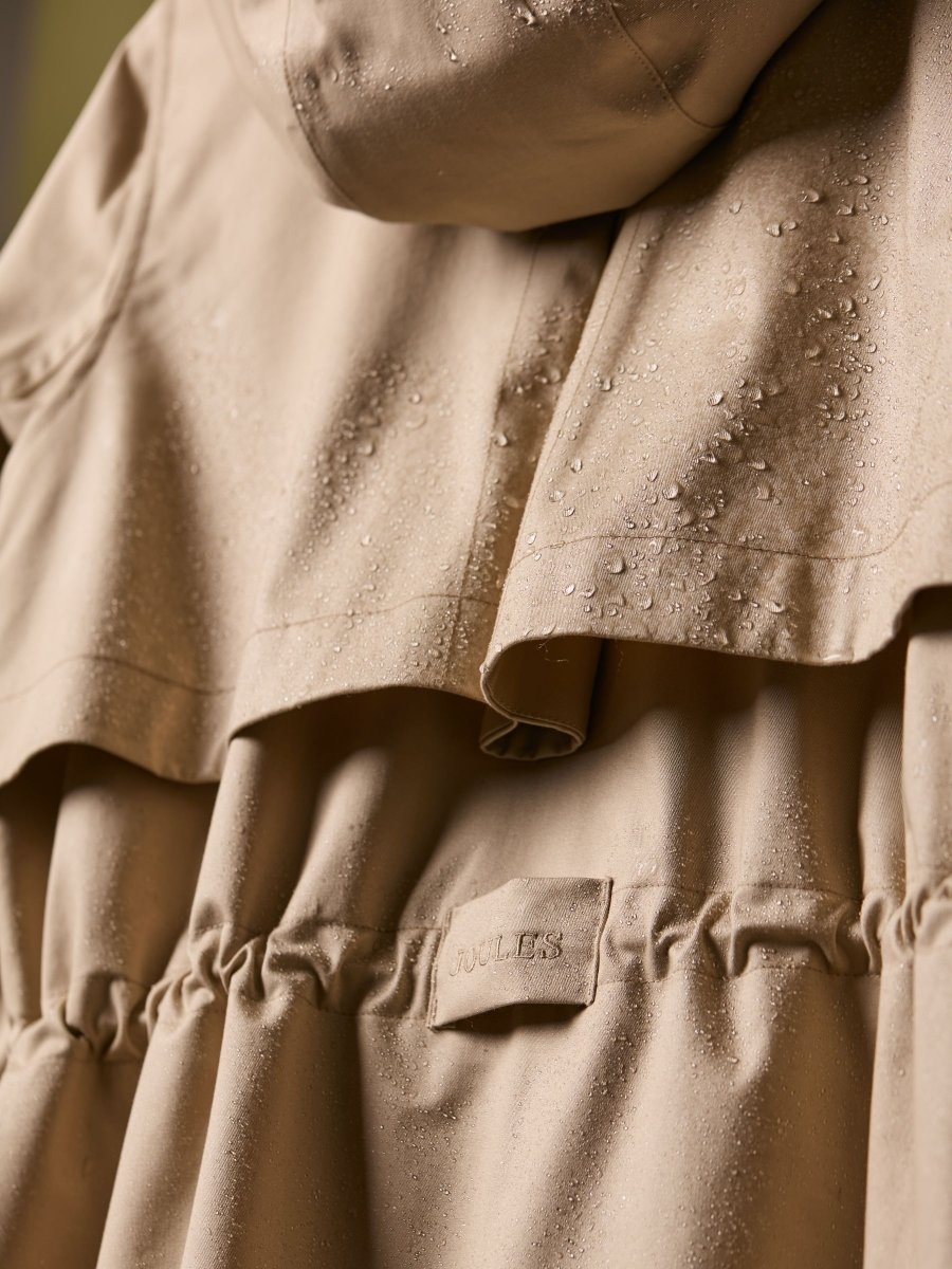 Portwell Neutral Waterproof Raincoat With Hood - RUTHERFORD & Co