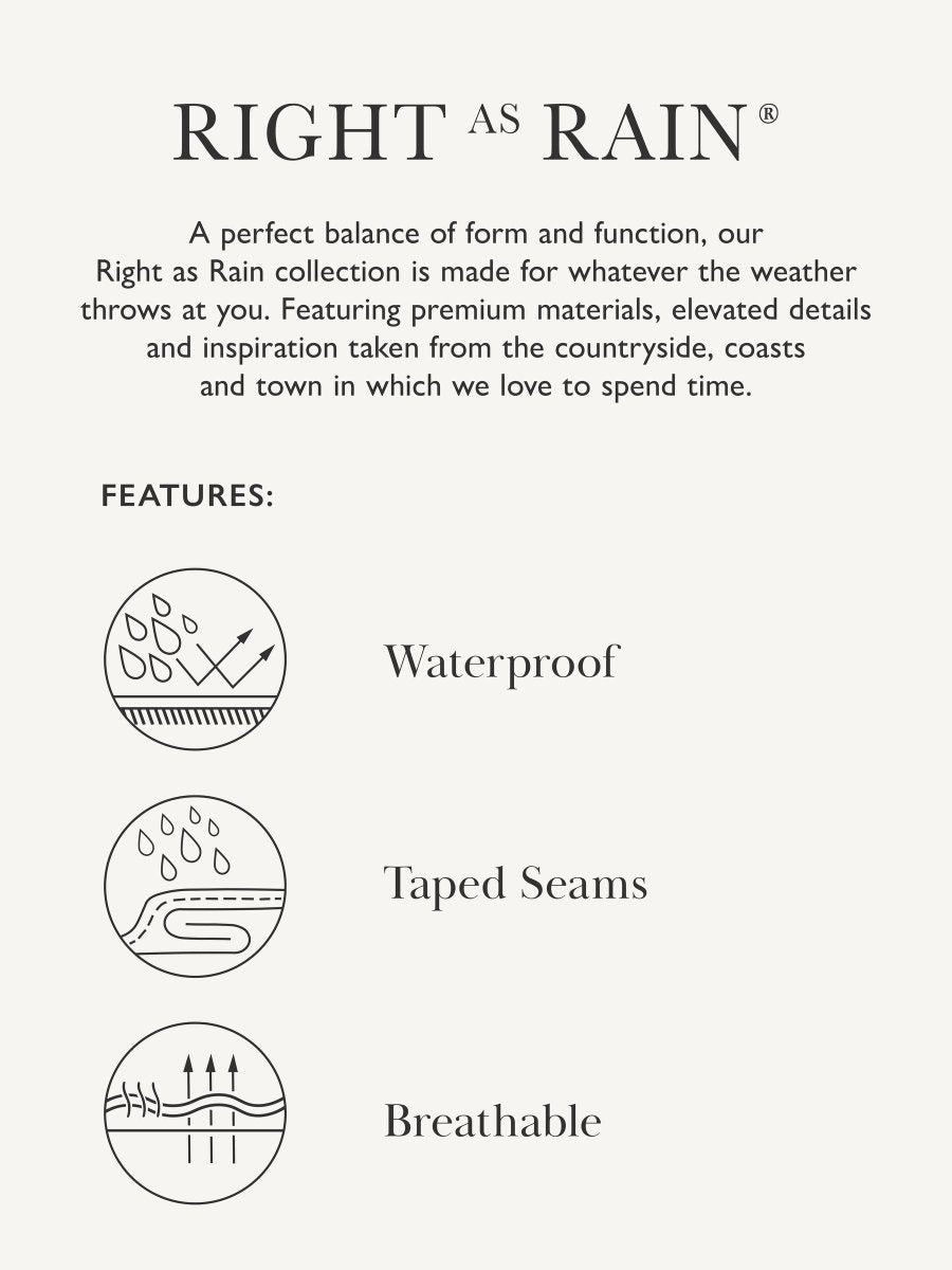 Portwell Neutral Waterproof Raincoat With Hood - RUTHERFORD & Co