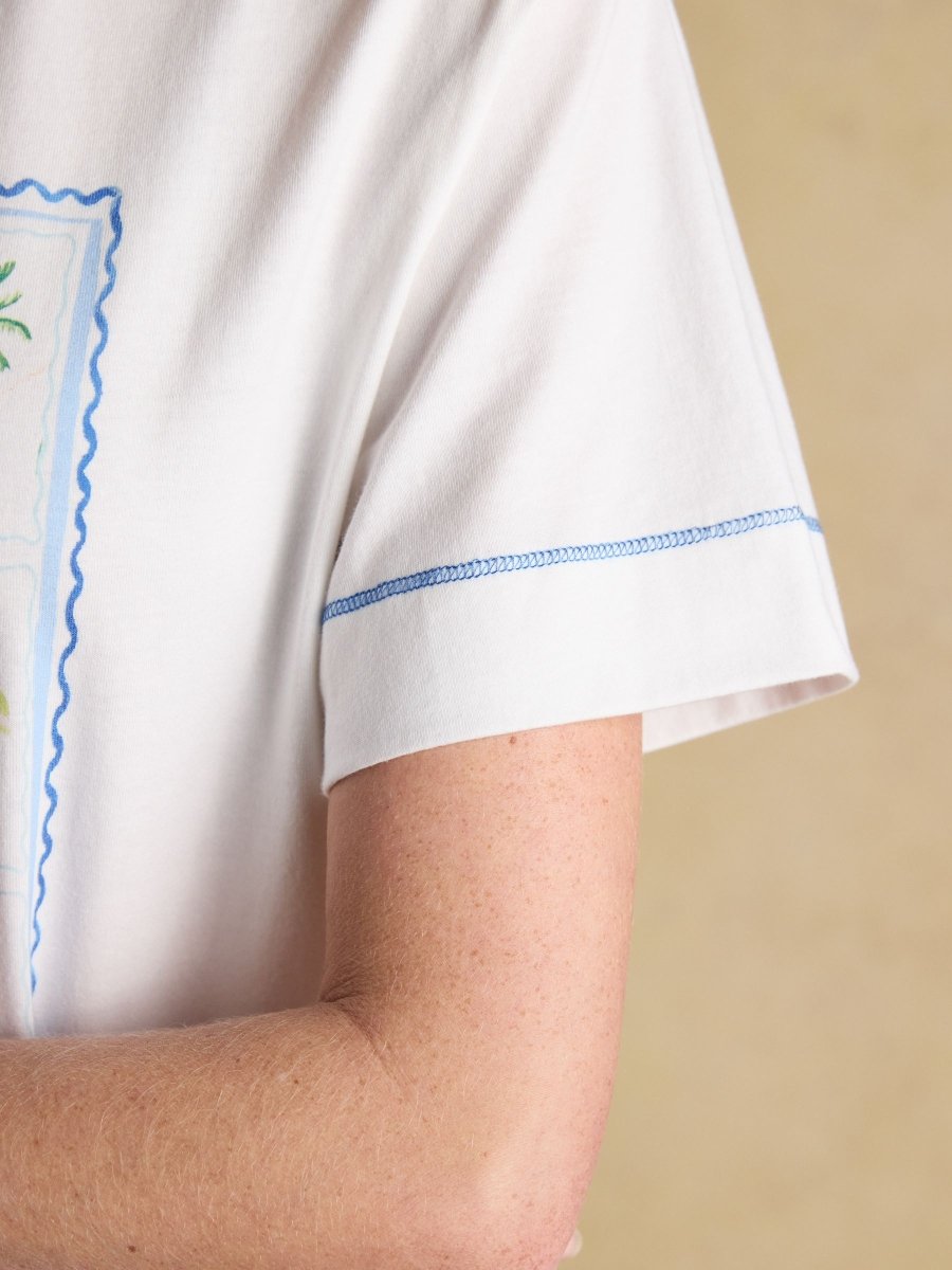 Postcard Graphic Short Sleeve 100% Cotton T-Shirt - RUTHERFORD & Co