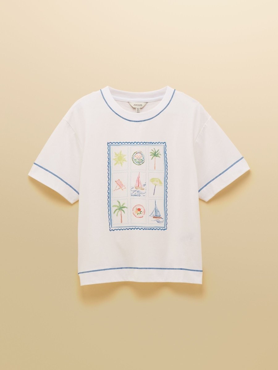 Postcard Graphic Short Sleeve 100% Cotton T-Shirt - RUTHERFORD & Co