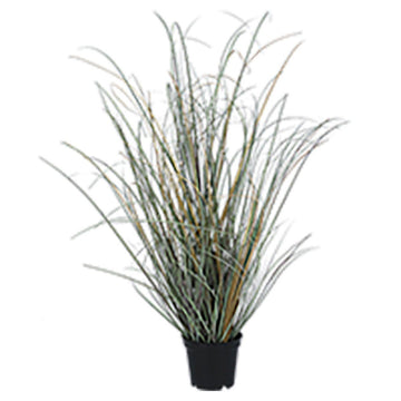 Potted Plant 52cm - Faux Silver Green Mix Grass - RUTHERFORD & Co