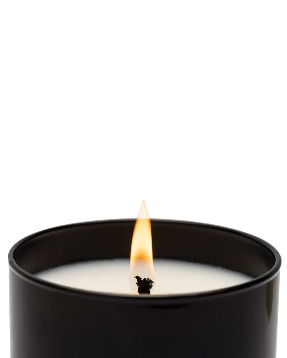 Premium Candle 230g - Basil & Mandarin - Black - RUTHERFORD & Co