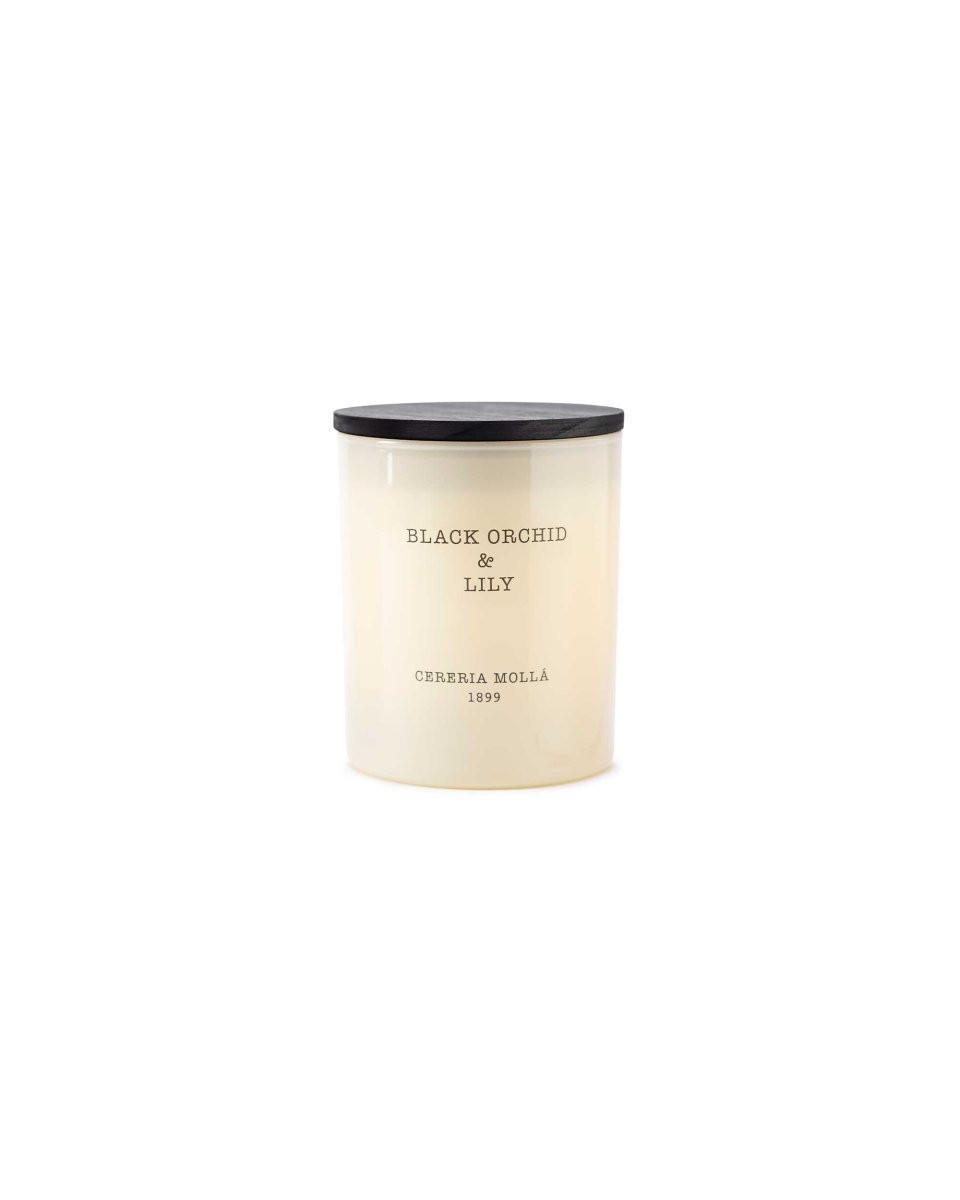 Premium Candle 230g Black Orchid & Lily (Cream) - RUTHERFORD & Co