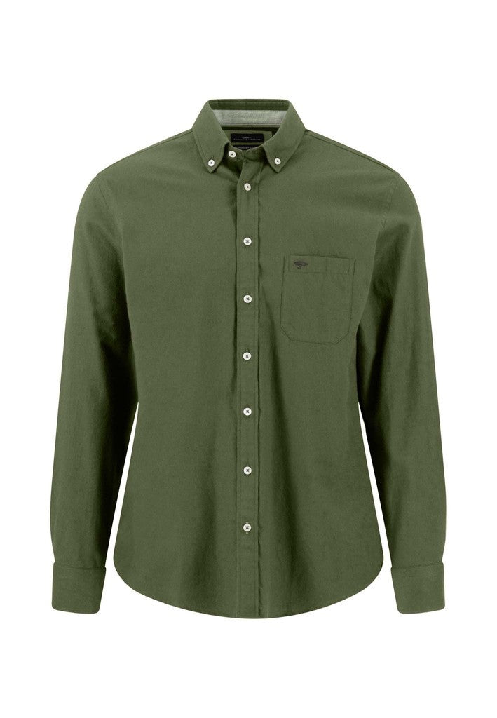 Premium Flannel Shirt - Moss - RUTHERFORD & Co