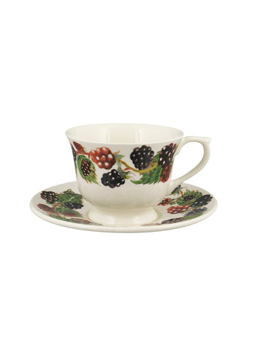 Blackberry Small Teacup & Saucer