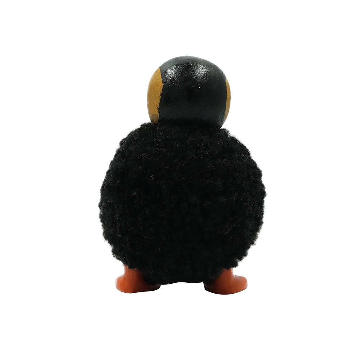 Puffin Pom Pom Ornament Black and White Large - RUTHERFORD & Co