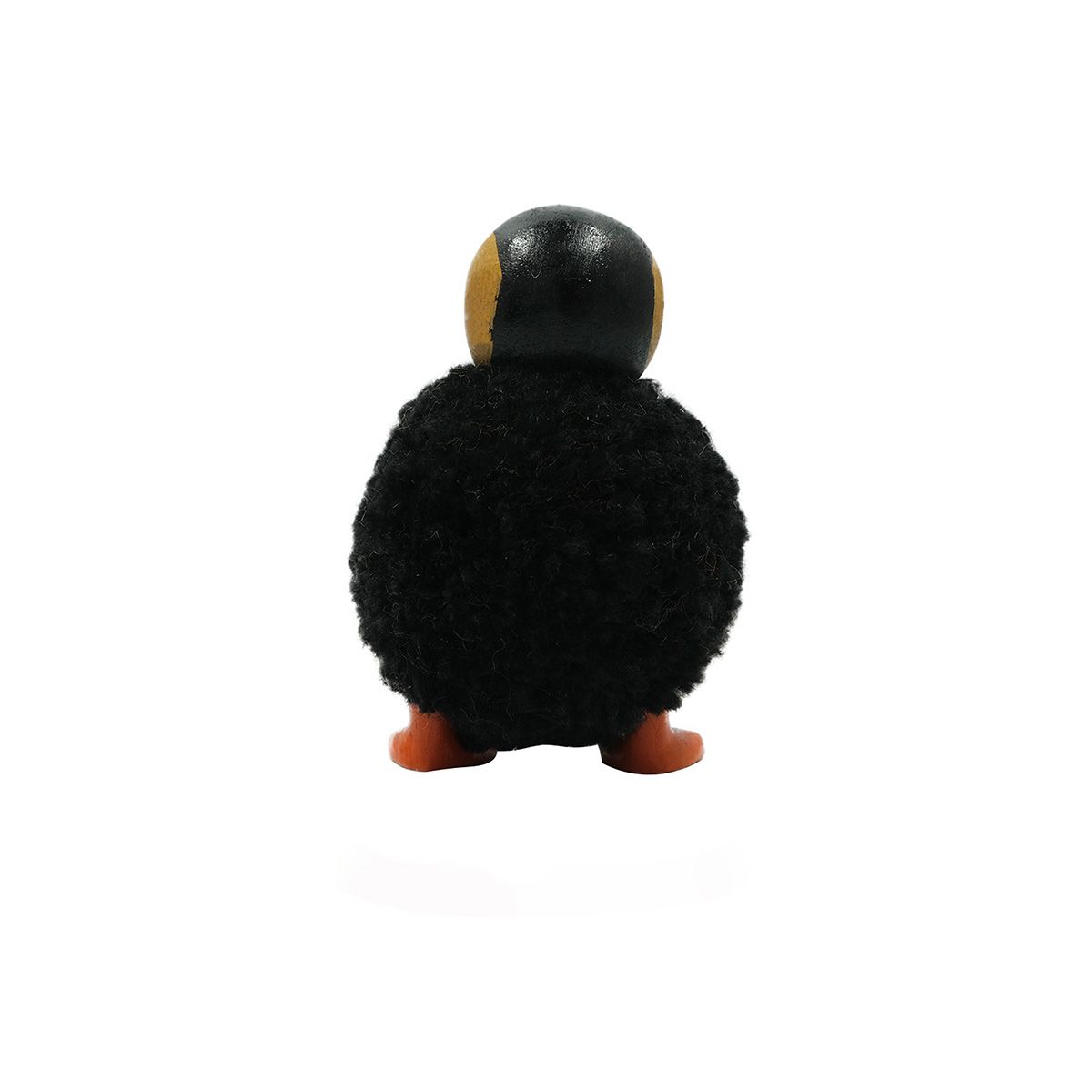 Puffin Pom Pom Ornament Black and White Small - RUTHERFORD & Co