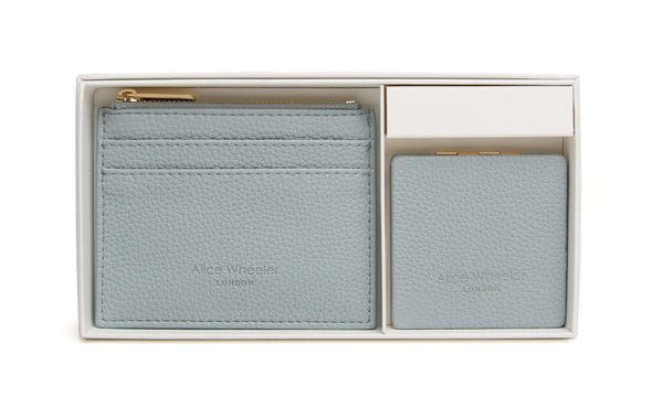 Purse & Compact Mirror/Duck Egg - RUTHERFORD & Co