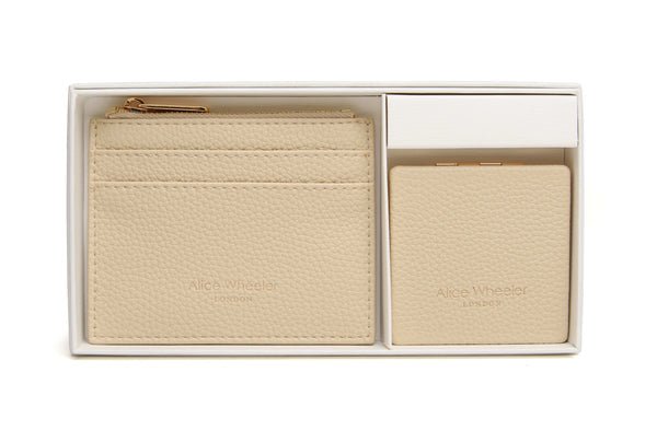 Purse & Compact Mirror/Ivory - RUTHERFORD & Co