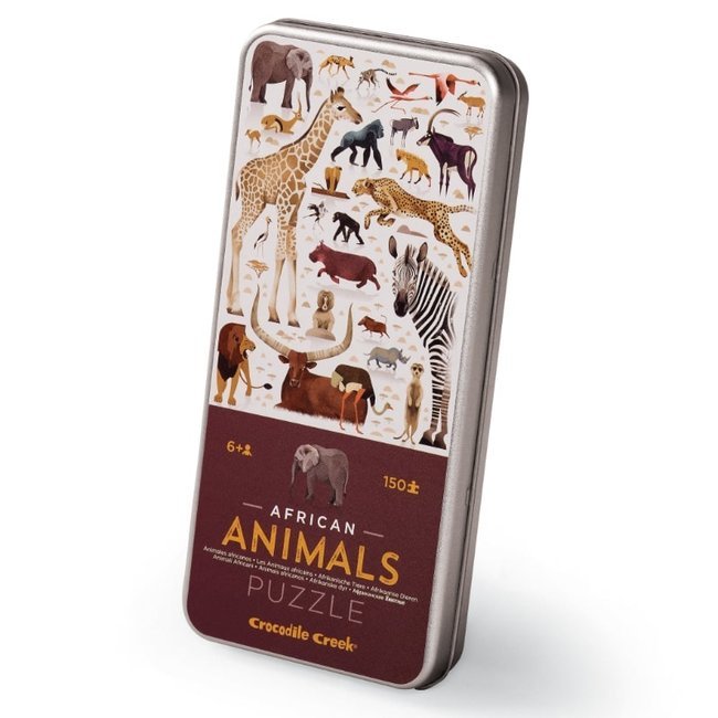 Puzzle In Tin African Animals 150 pcs - RUTHERFORD & Co