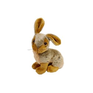 Rabbit Doorstop Large Brown Plush Fabric - RUTHERFORD & Co