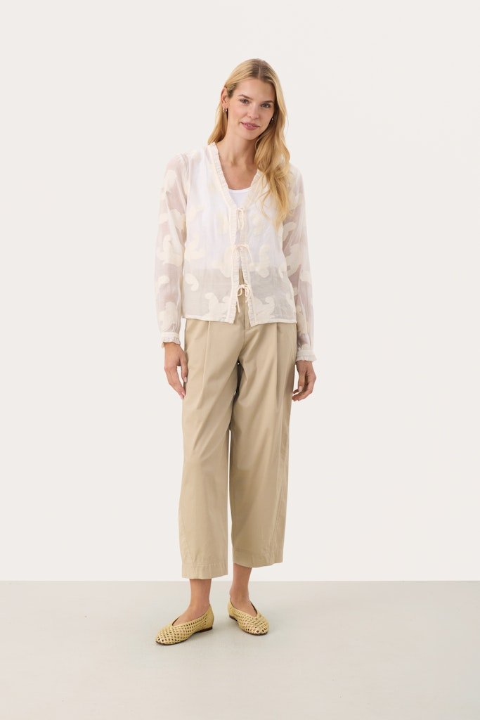 RachellePW Sh Shirt - Eggnog - RUTHERFORD & Co