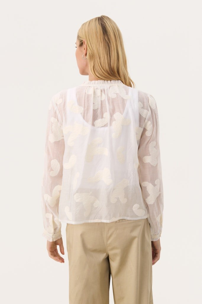 RachellePW Sh Shirt - Eggnog - RUTHERFORD & Co