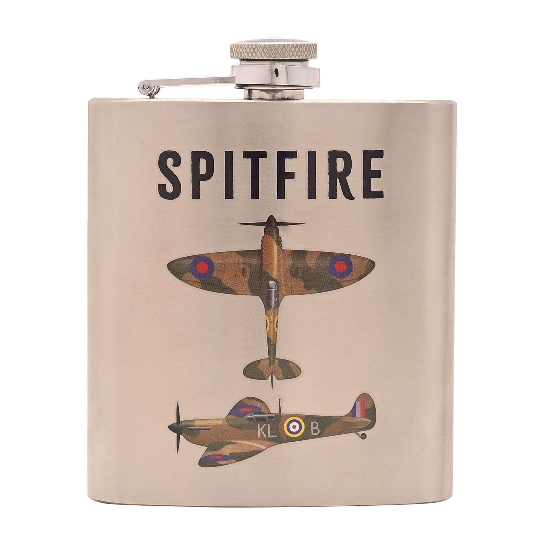 RAF 6oz Hip Flask - Spitfire