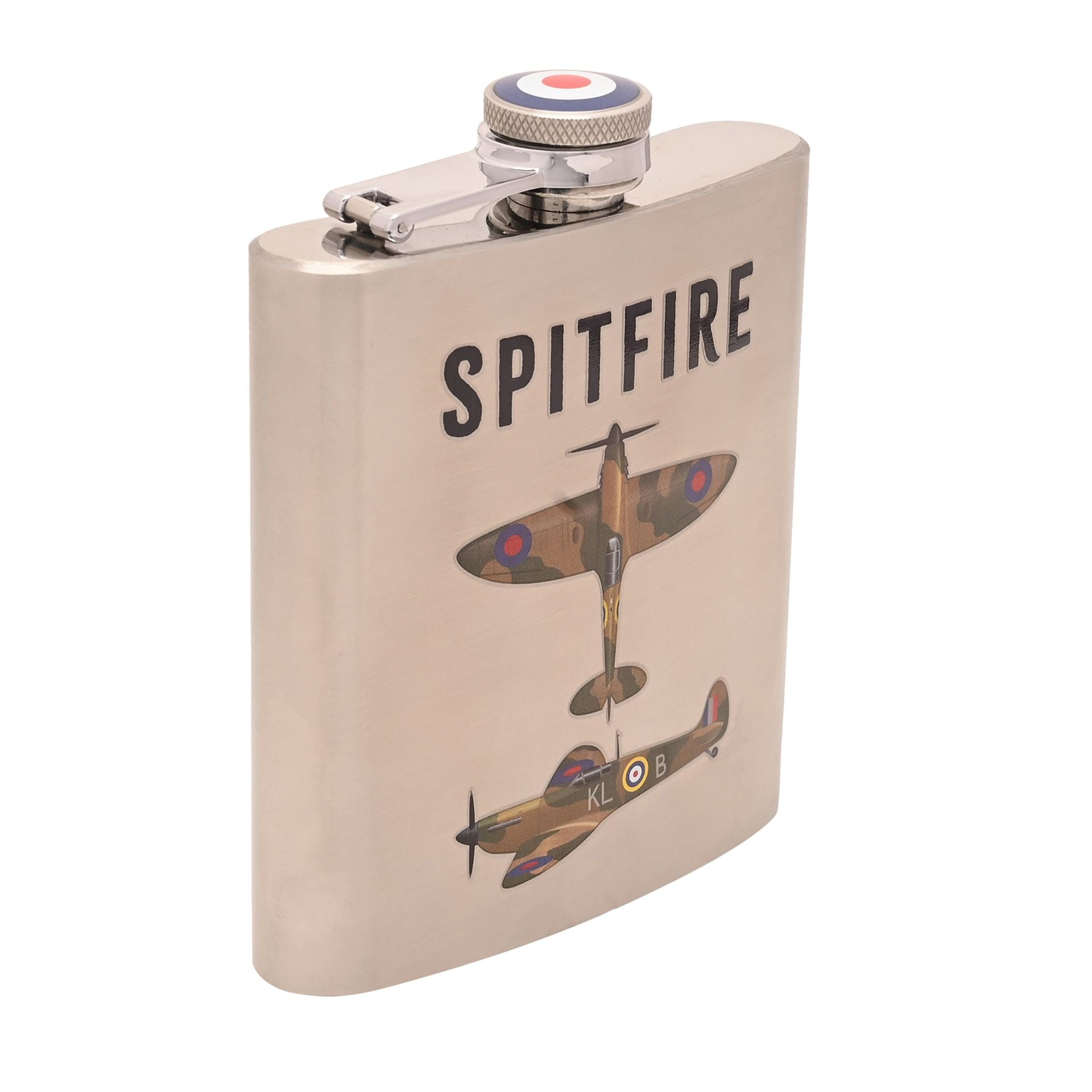 RAF 6oz Hip Flask - Spitfire