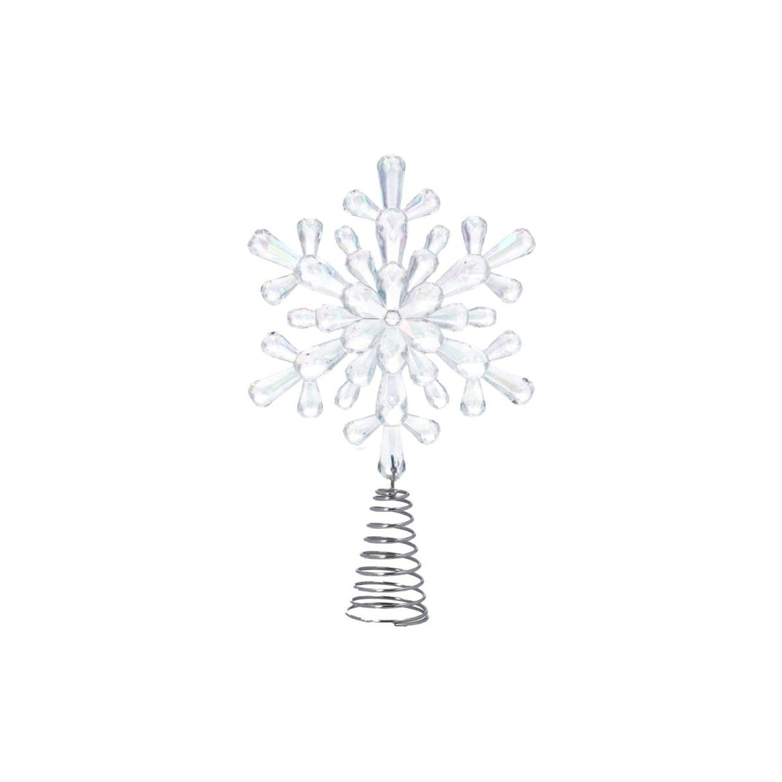 Rainbow Acrylic Snowflake Mini Tree Topper - RUTHERFORD & Co