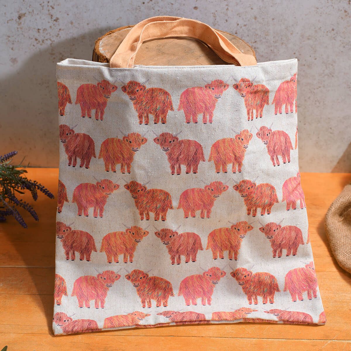 Rainbow Coo Foldable Repeat Print Polyester Tote Bag - RUTHERFORD & Co