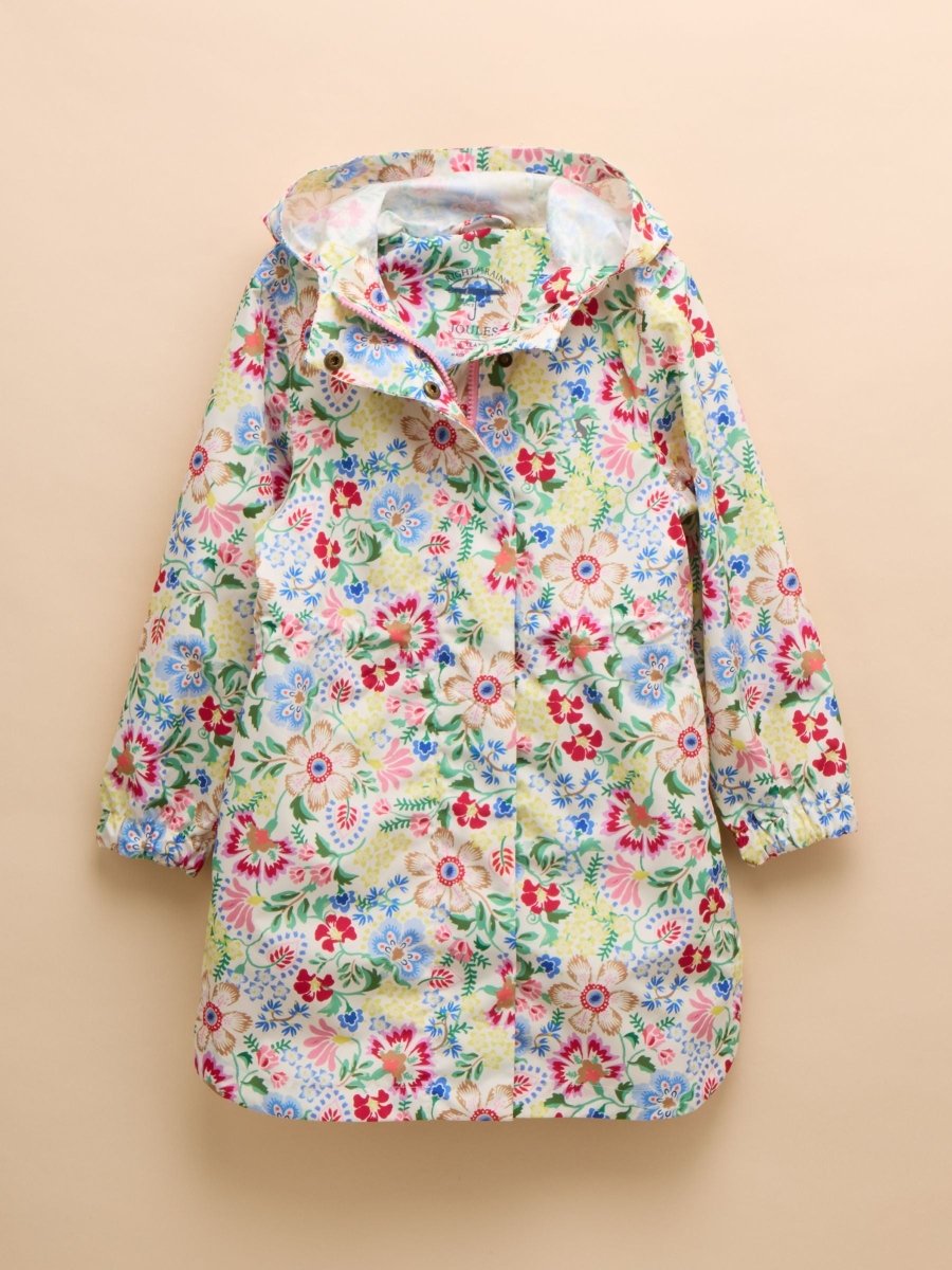 Rainford Multi Floral Waterproof Packable Raincoat With Hood - RUTHERFORD & Co
