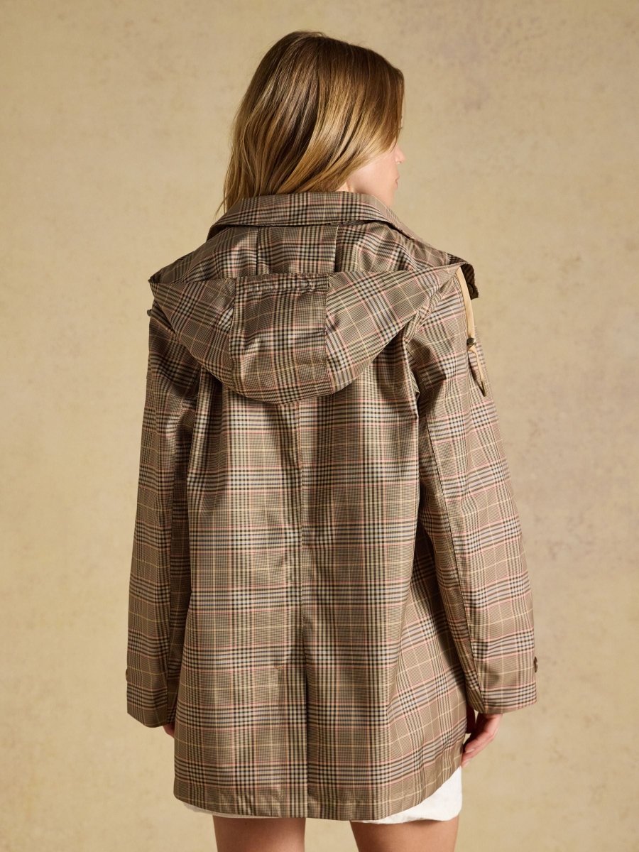 Rainmore Check Waterproof Button Through Raincoat - RUTHERFORD & Co