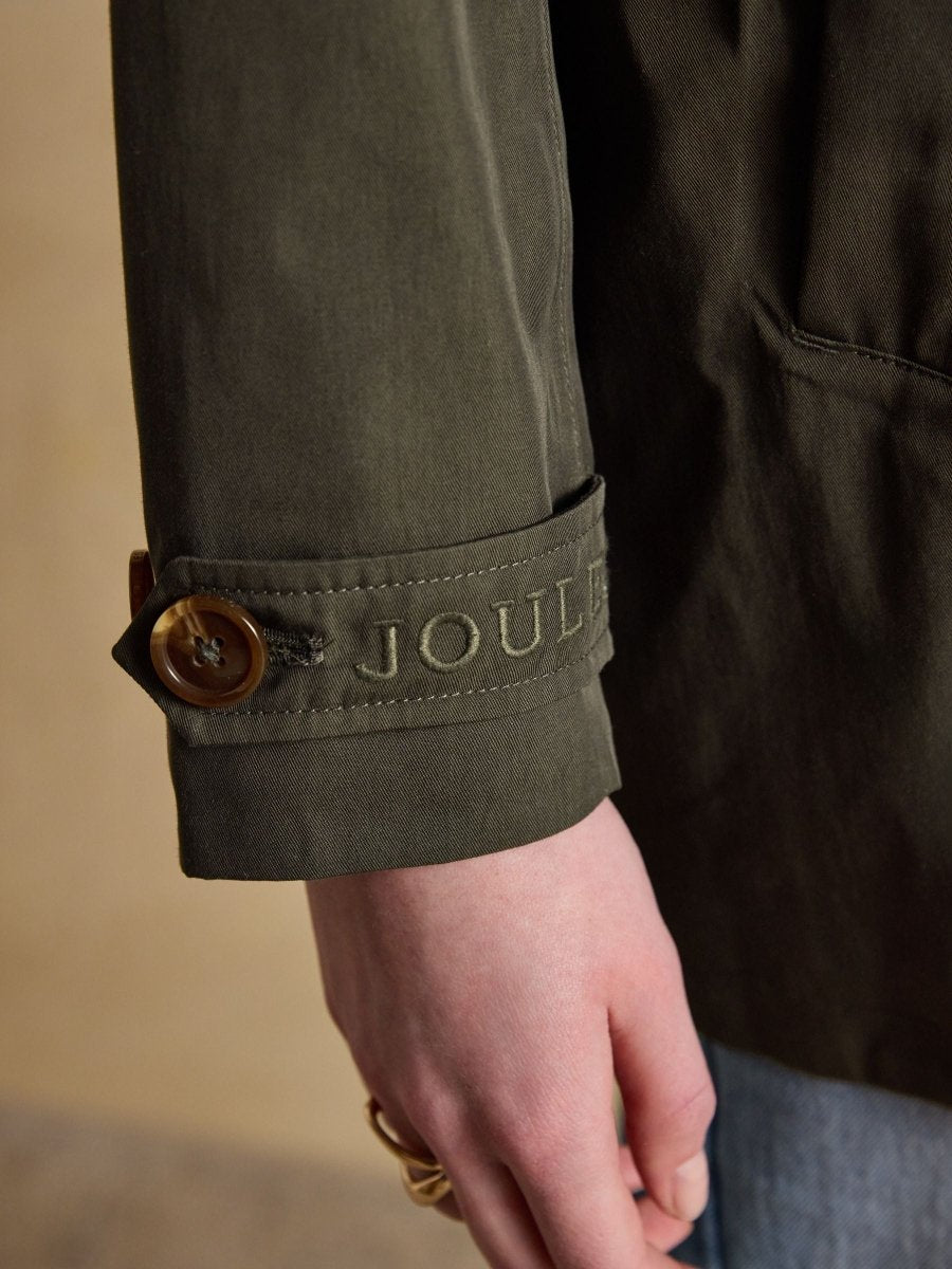 Rainmore Khaki Green Button Through Waterproof Raincoat - RUTHERFORD & Co