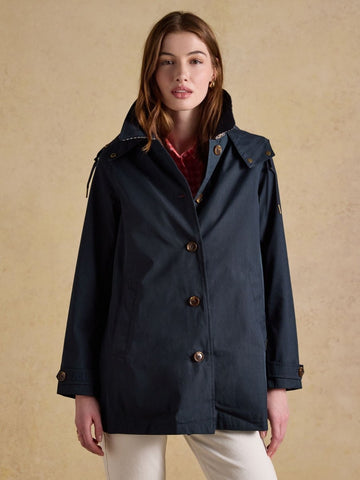 Rainmore Navy Button Through Waterproof Raincoat - RUTHERFORD & Co