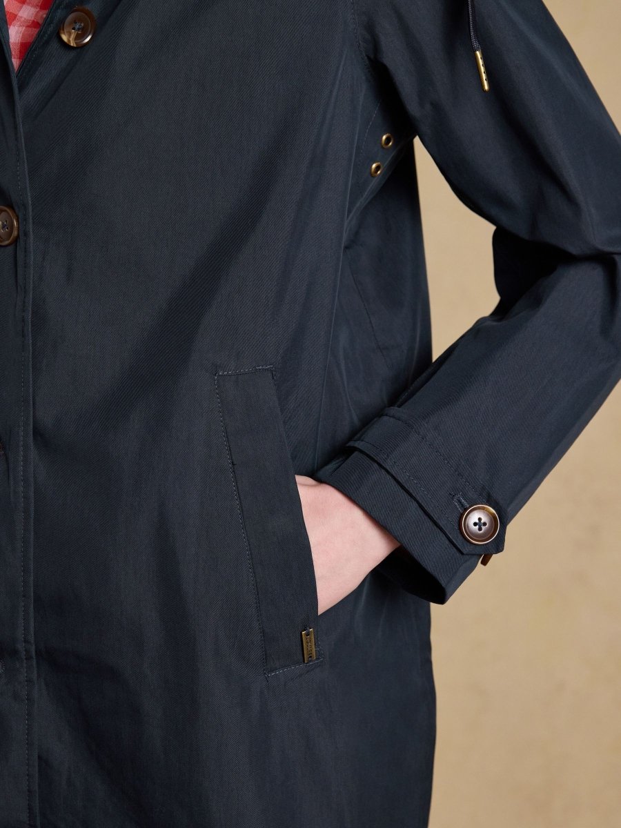 Rainmore Navy Button Through Waterproof Raincoat - RUTHERFORD & Co