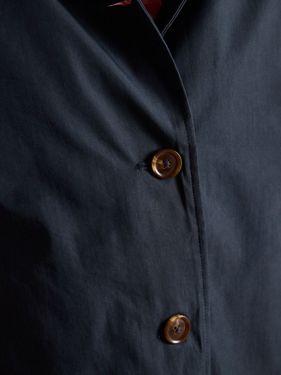 Rainmore Navy Button Through Waterproof Raincoat - RUTHERFORD & Co