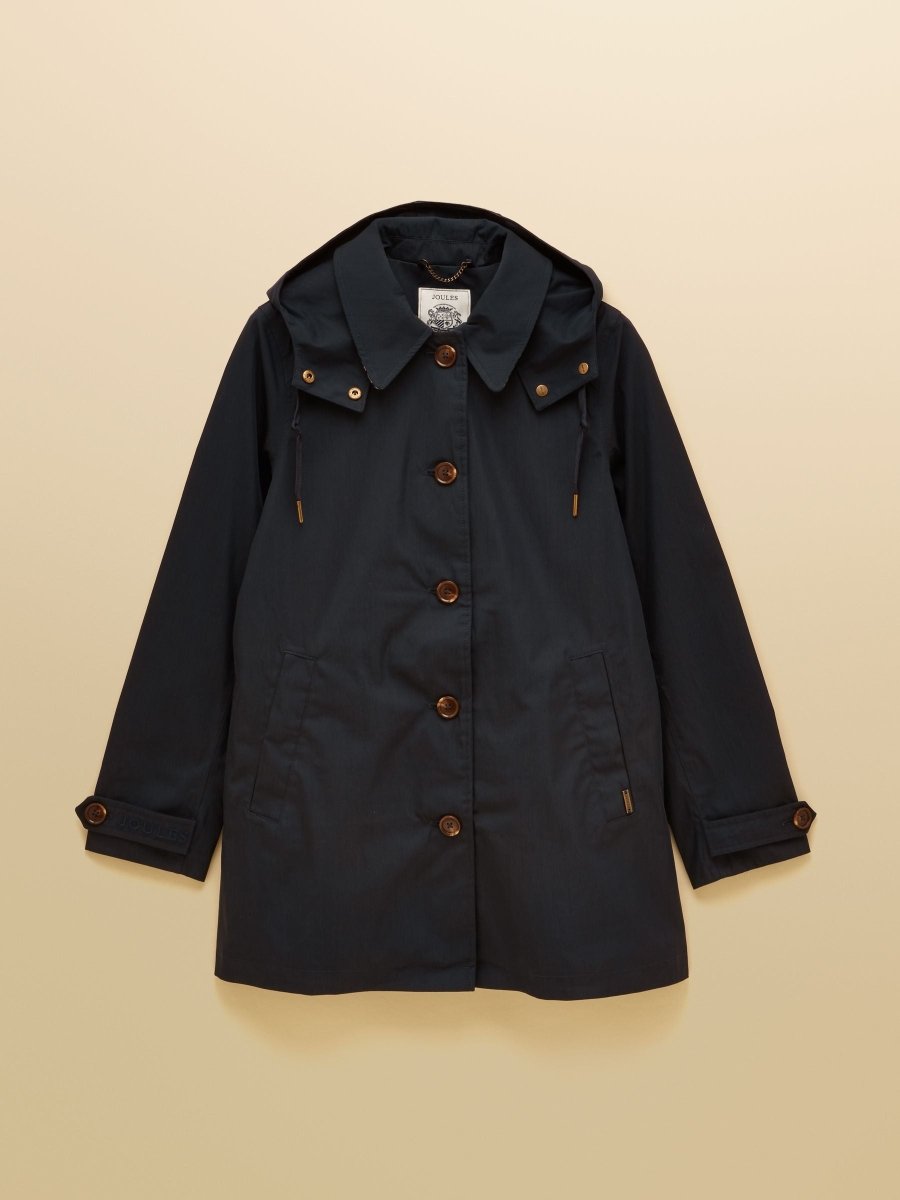 Rainmore Navy Button Through Waterproof Raincoat - RUTHERFORD & Co