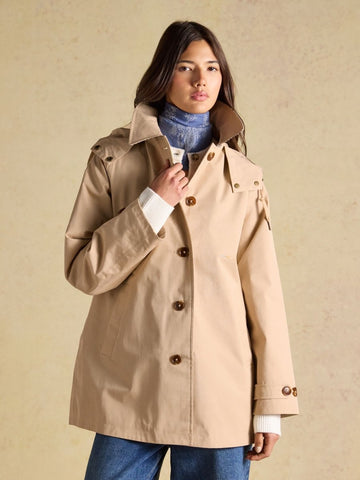 Rainmore Neutral Waterproof Button Through Raincoat - RUTHERFORD & Co