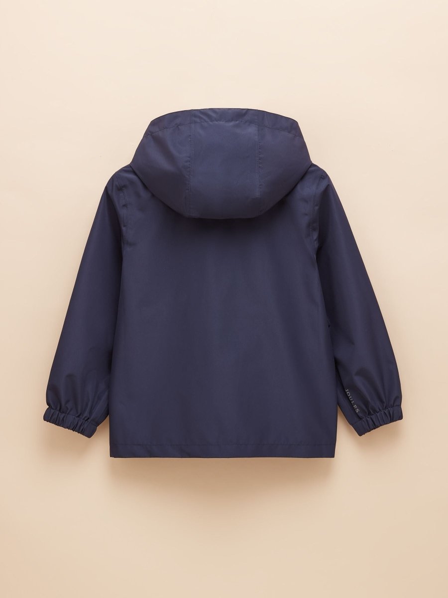 Rainwell Navy Waterproof Packable Raincoat With Hood - RUTHERFORD & Co
