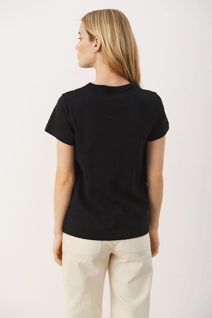 RatanPW Ts T-shirt - Black - RUTHERFORD & Co