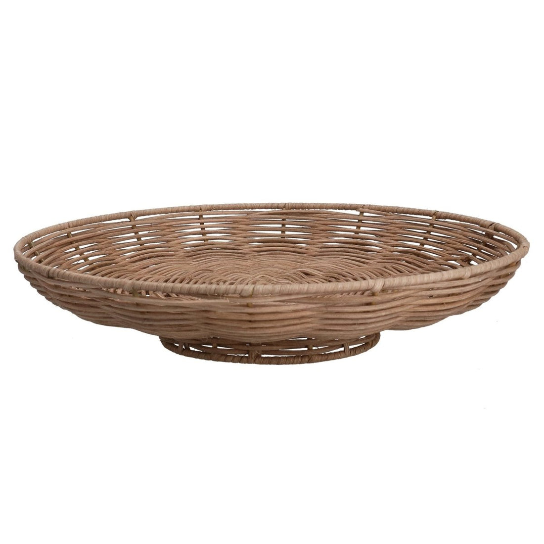 Rattan Basket 32cm - Round Dish - RUTHERFORD & Co