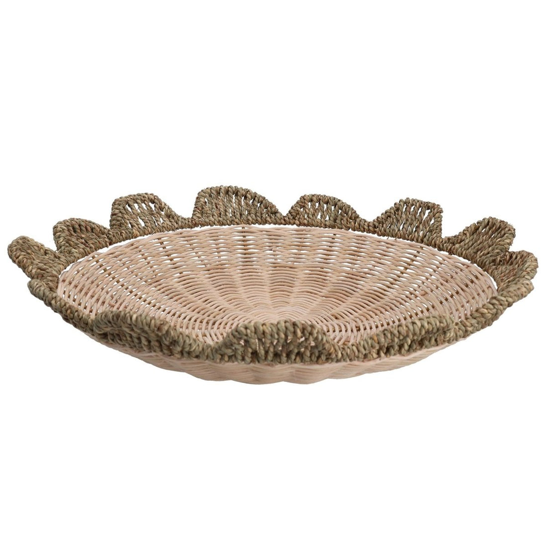 Rattan Basket 43cm - Flower Basin Bowl - RUTHERFORD & Co