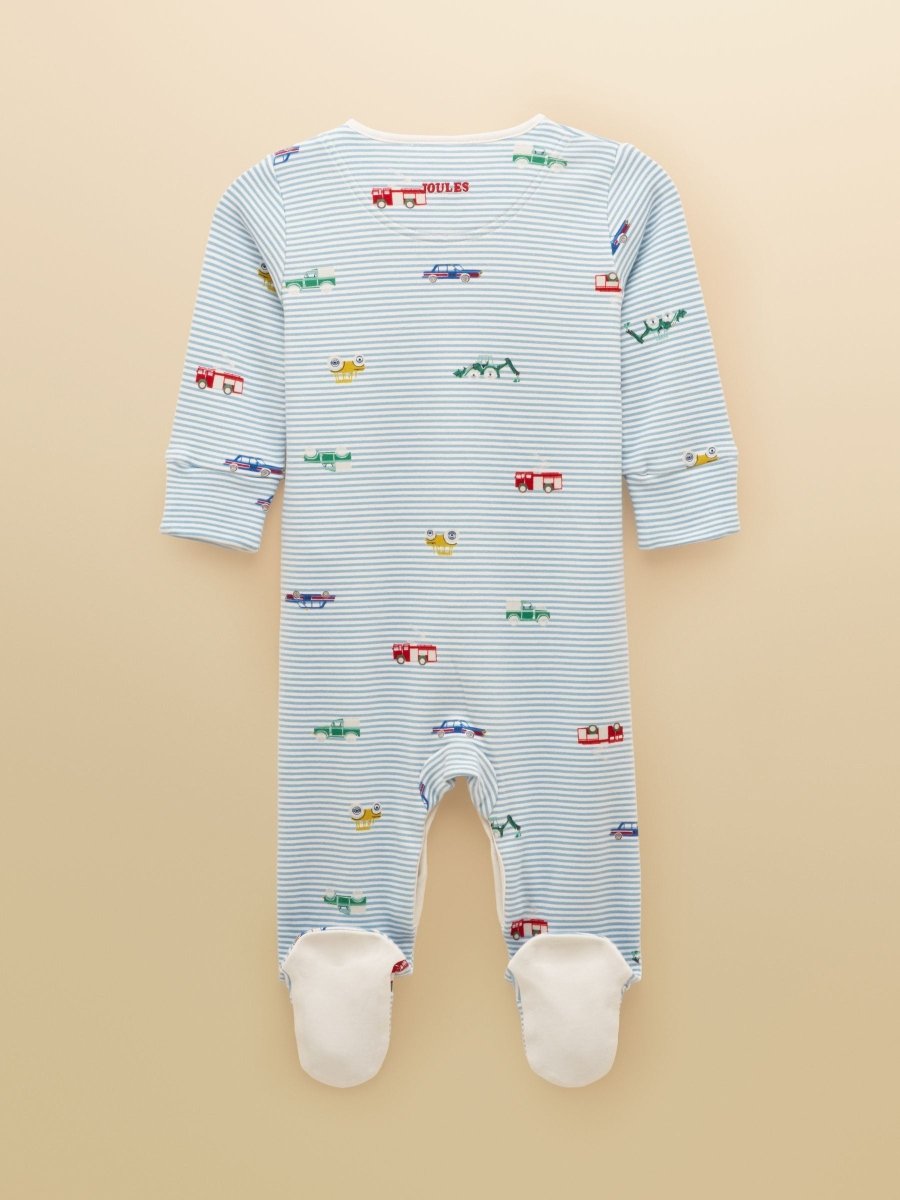 Razamataz Blue Cotton Babygrow - RUTHERFORD & Co
