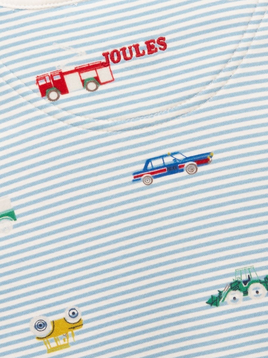 Razamataz Blue Cotton Babygrow - RUTHERFORD & Co